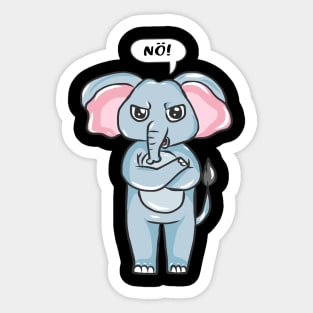 No, no, saying no desire does not want to be troubled Sticker